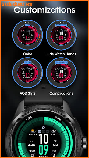 PRIME 041 Hybrid Watch Face screenshot