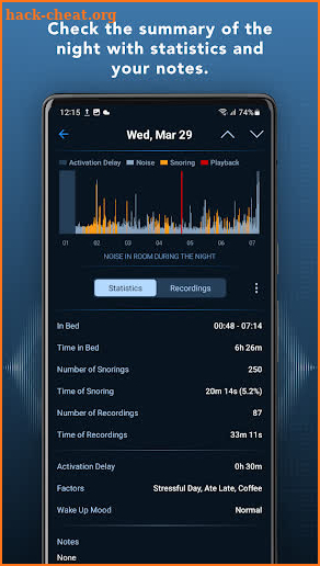Prime Sleep Recorder screenshot