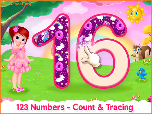Princess ABC Letters, 123 Numbers Tracing For Kids screenshot