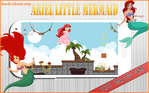 Princess Ariel Pink Dress Mermaid screenshot