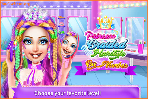Princess Braided Hairstyles by Number screenshot