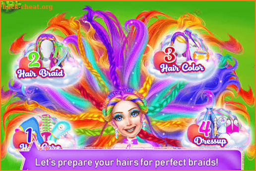 Princess Braided Hairstyles by Number screenshot