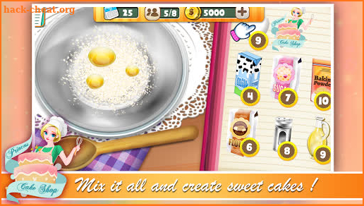 Princess cakes shop : Anna cooking Game screenshot