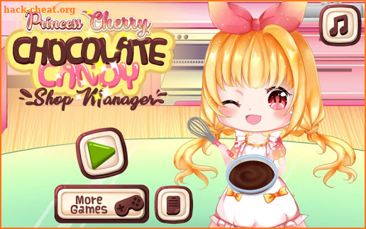 Princess Cherry Anime Chocolate Candy Shop Manager screenshot