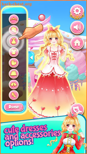 Princess Cherry Anime Fashion Cosplay:Dressup Game screenshot