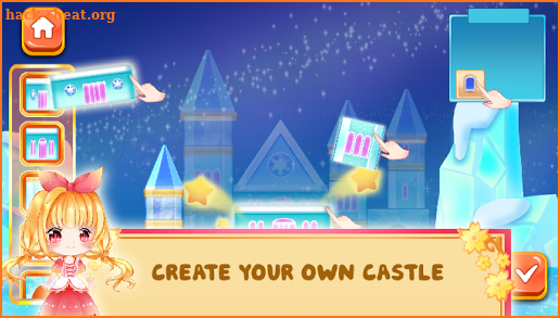 Princess Cherry Castle Blocks Construction Builder screenshot