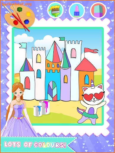 Princess Color Book Painting Fun screenshot