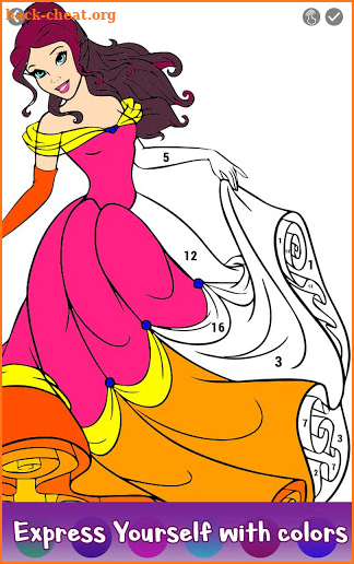 Princess Color by Number - Sandbox No. Color Paint screenshot