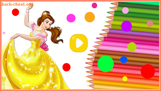 Princess Coloring- Beautiful and Full Color Pen screenshot