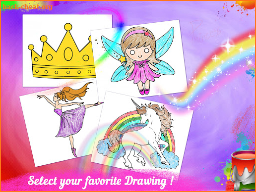 Princess Coloring Book - Coloring For Girls screenshot
