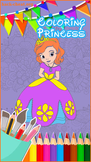 Princess Coloring Book Free Game For Kids screenshot