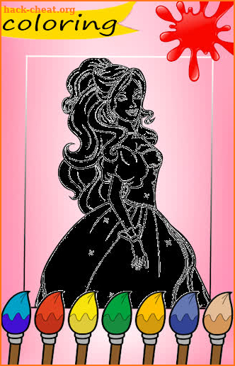 Princess Coloring Book - With Glitter and Color screenshot