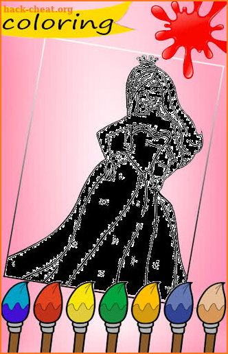 Princess Coloring Book - With Glitter and Color screenshot