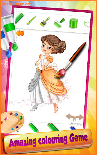 Princess Coloring Game for Kids and Girls screenshot