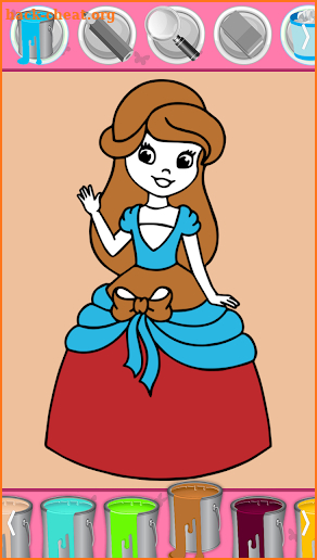 Princess Coloring - Magic Girl Coloring screenshot