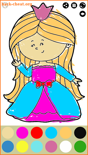 Princess Coloring Pages for kids screenshot