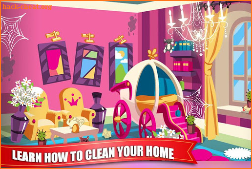 Princess Doll House Cleaning Game for Girls screenshot