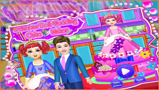 Princess Doll Wedding Cake Maker screenshot