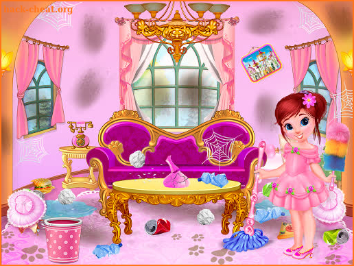 Princess House Cleanup For Girls: Keep Home Clean screenshot