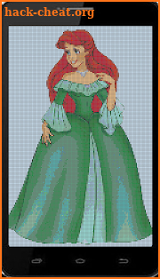 Princess Pixel Art Sandbox Color By Number Drawing screenshot