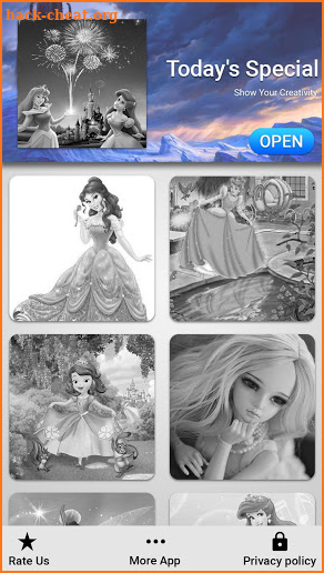 Princess Puzzle Drawing By Numbers screenshot