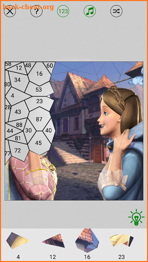 Princess Puzzle Drawing By Numbers screenshot
