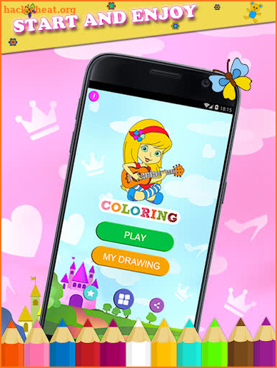 princesses coloring book-sweet coloring screenshot