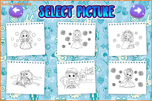 Princesses Coloring Pages for Kids screenshot