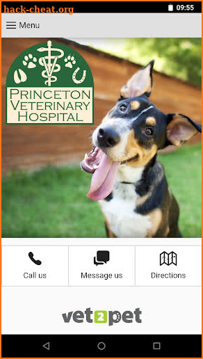 Princeton Veterinary Hospital screenshot