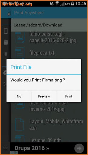 Print Anywhere screenshot