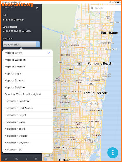 Print Map screenshot