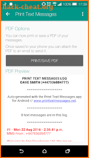 Print Text Messages (Pro) screenshot