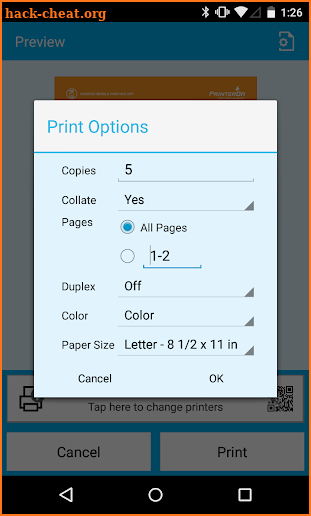 PrinterOn screenshot