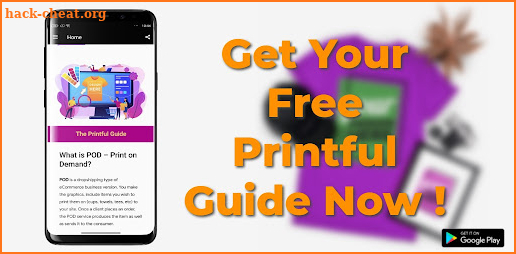 Printful App Guide Print On Demand screenshot