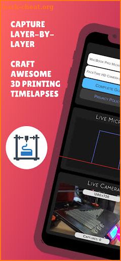 PrintLapse - 3D Printing App screenshot