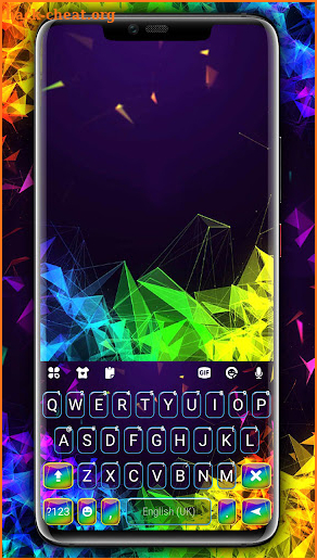 Prism Rainbow Keyboard Background screenshot