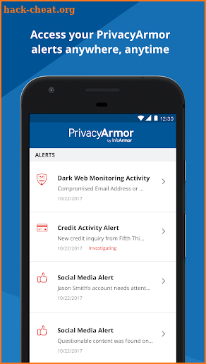 PrivacyArmor screenshot