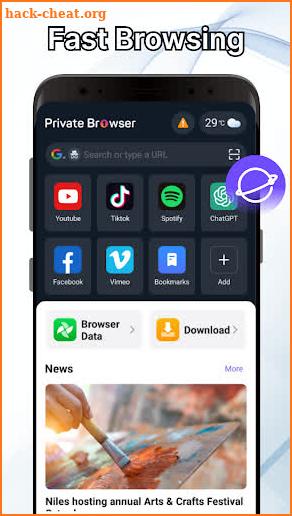 Private Browser screenshot