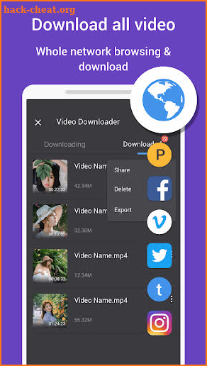 Private Browser & Video Downloader : Hidden space screenshot