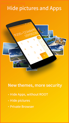 Private Dating, Hide App - Orange for PrivacyHider screenshot