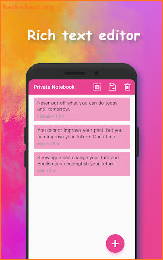 Private Notebook - safe&reminder screenshot