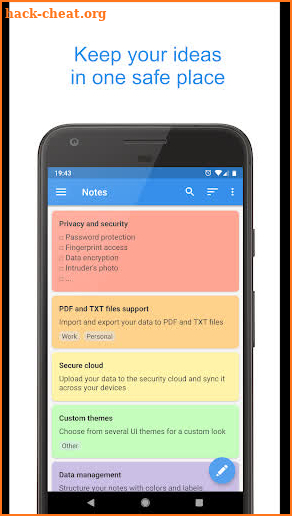 Private Notepad - safe notes & lists with password screenshot