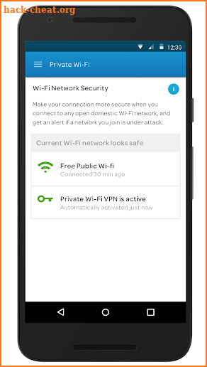 Private Wi-Fi screenshot
