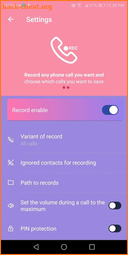 Pro Call Recorder screenshot