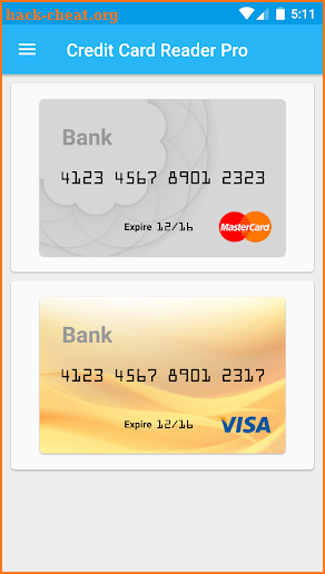 Pro Credit Card Manager NFC screenshot