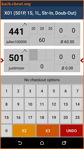 Pro Darts Scoreboard screenshot