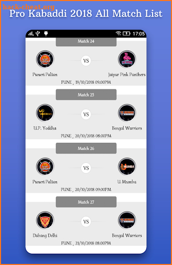 Pro Kabaddi 2018 - Schedule, Live Result, P Table screenshot