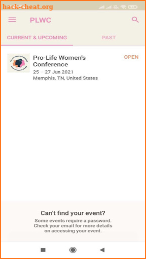 Pro-Life Women's Conference screenshot
