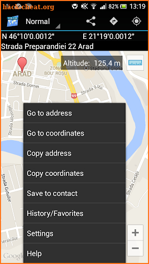 Pro Map Coordinates screenshot