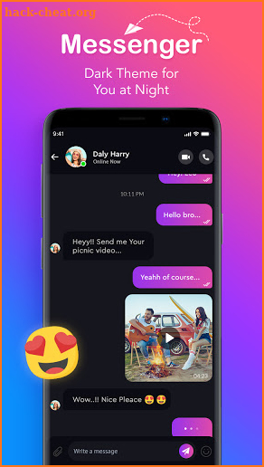 Pro Messenger - Free Text, Voice & Video Chat screenshot